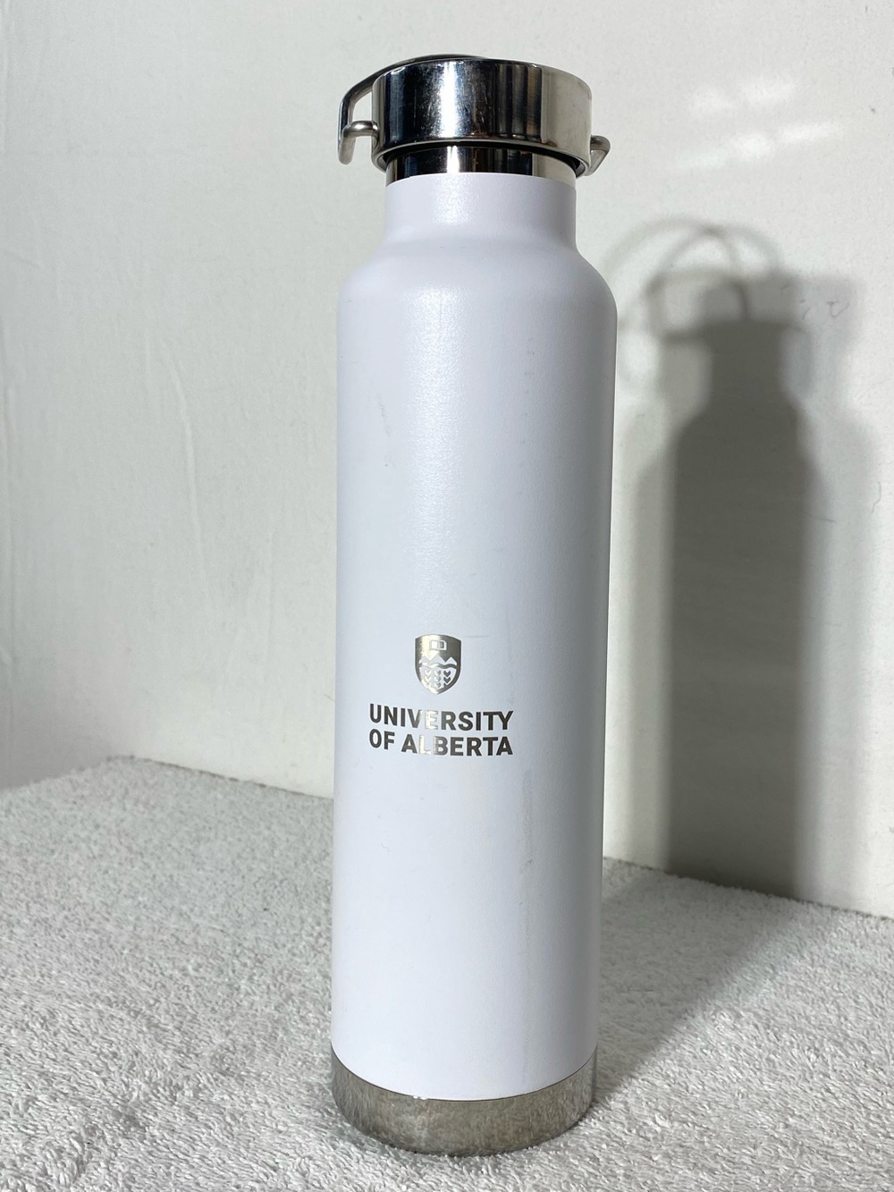 University of Alberta White Stainless Steel Water Bottle Hydroflask